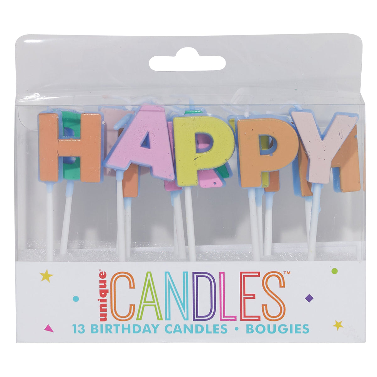 UNIQUE PARTY FAVORS General Birthday Groovy Daisy Flower Birthday Happy Birthday Cake Candles, 13 Count 011179255399