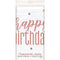 UNIQUE PARTY FAVORS General Birthday Happy Birthday Rose Gold Plastic Tablecover, 54 x 84 Inches, 1 Count 011179848942
