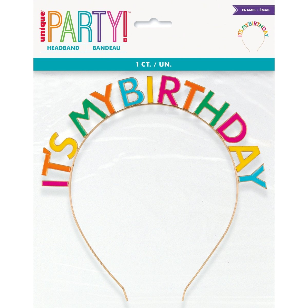 UNIQUE PARTY FAVORS General Birthday "It's My Birthday" Headband, 1 Count 011179263790