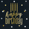 UNIQUE PARTY FAVORS General Birthday Metallic Happy Birthday Large Lunch Napkins, 16 Count 011179731824