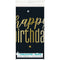 UNIQUE PARTY FAVORS General Birthday Metallic Happy Birthday Plastic Table Cover, 54 x 84 Inches, 1 Count 011179731831