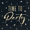 UNIQUE PARTY FAVORS General Birthday Silver and Gold Happy Birthday Large Lunch Napkins, 16 Count 011179794423