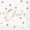 UNIQUE PARTY FAVORS General Birthday Silver and Gold Happy Birthday Small Beverage Napkins, 16 Count 011179794416