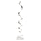 UNIQUE PARTY FAVORS General Birthday Silver Hanging Swirl "Happy Birthday" Decorations, 32 Inches, 3 Count 011179629404