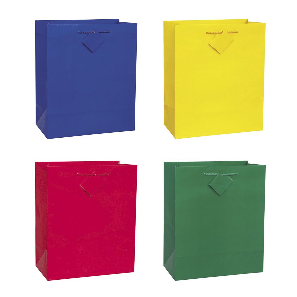 UNIQUE PARTY FAVORS Gift Wrap & Bags Medium Plain Colour Gift Bag, Assortment, 1 Count 011179643127