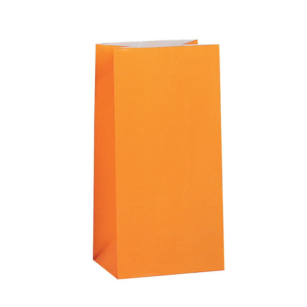 UNIQUE PARTY FAVORS Gift Wrap & Bags Orange Paper Party Bags, 10 x 5 Inches, 12 Count 011179590131