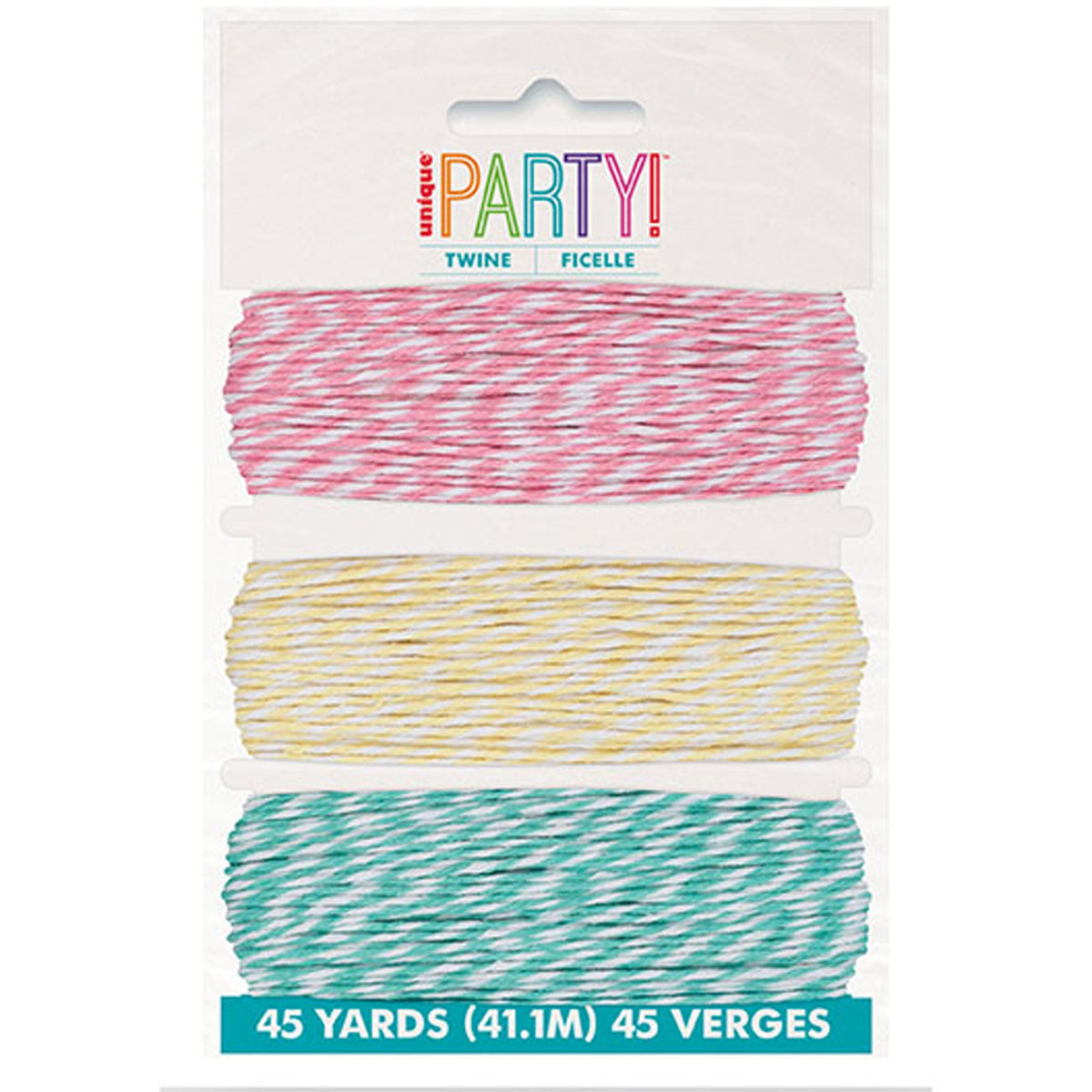 UNIQUE PARTY FAVORS Gift Wrap & Bags Pastel Colours Baker's Twine, 45 Yards, 1 Count 011179184286
