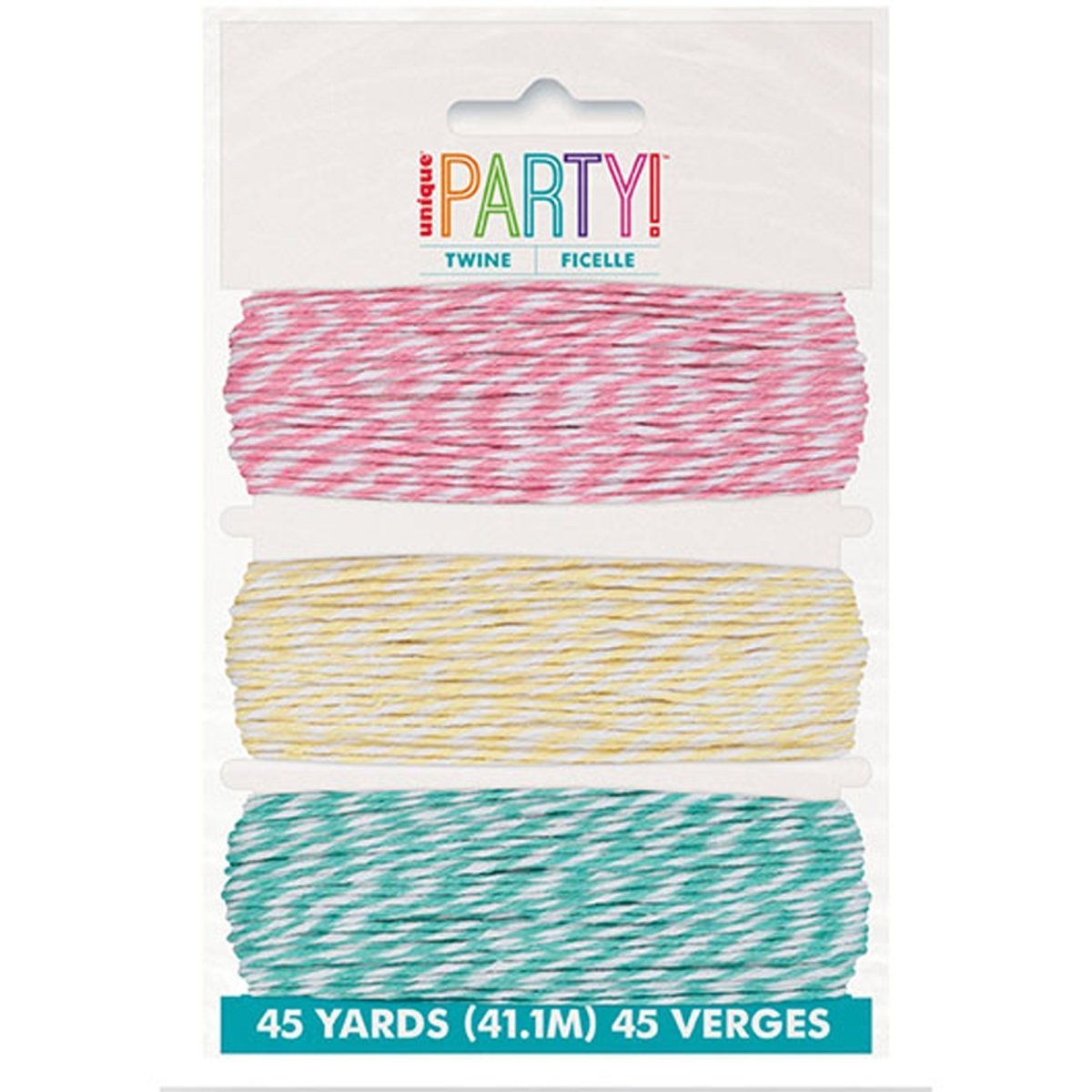 UNIQUE PARTY FAVORS Gift Wrap & Bags Pastel Colours Baker's Twine, 45 Yards, 1 Count 011179184286
