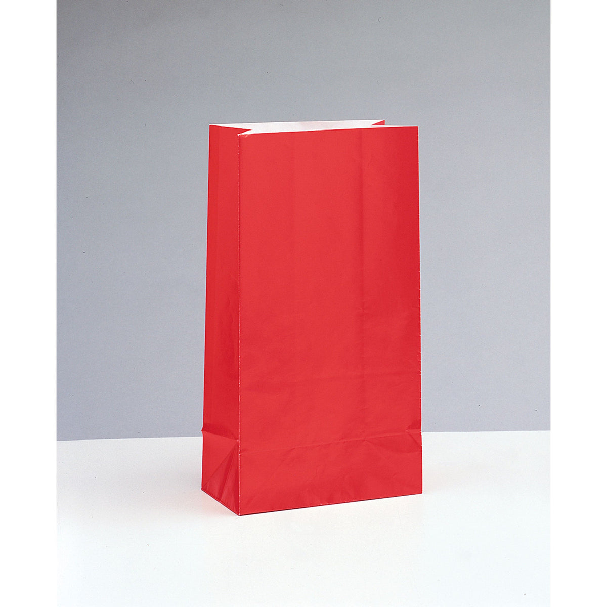 UNIQUE PARTY FAVORS Gift Wrap & Bags Red Paper Party Bags, 10 x 5 Inches, 12 Count 011179590032