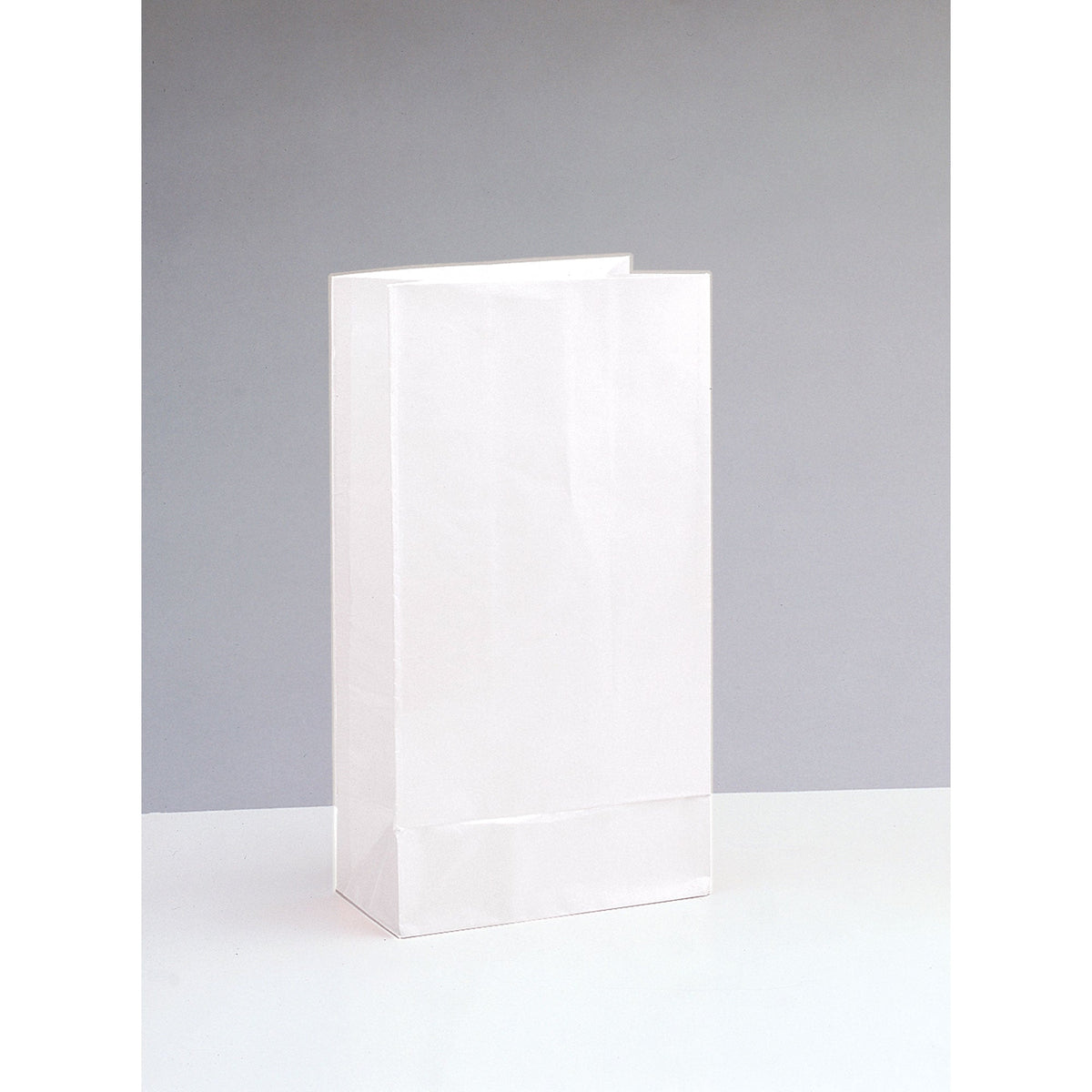 UNIQUE PARTY FAVORS Gift Wrap & Bags White Paper Party Bags, 10 x 5 Inches, 12 Count 011179590117