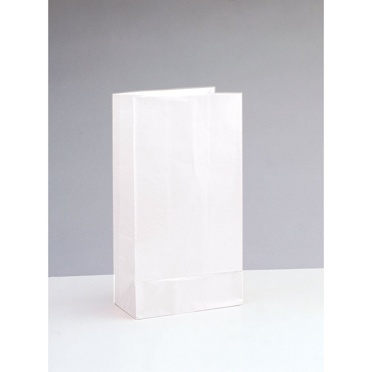 UNIQUE PARTY FAVORS Gift Wrap & Bags White Paper Party Bags, 10 x 5 Inches, 12 Count 011179590117