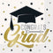 UNIQUE PARTY FAVORS Graduation Stars and Caps Large Lunch Napkins, 16 Count 011179248728