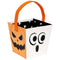 UNIQUE PARTY FAVORS Halloween Bats and Boos Paper Bucket, 1 Count
