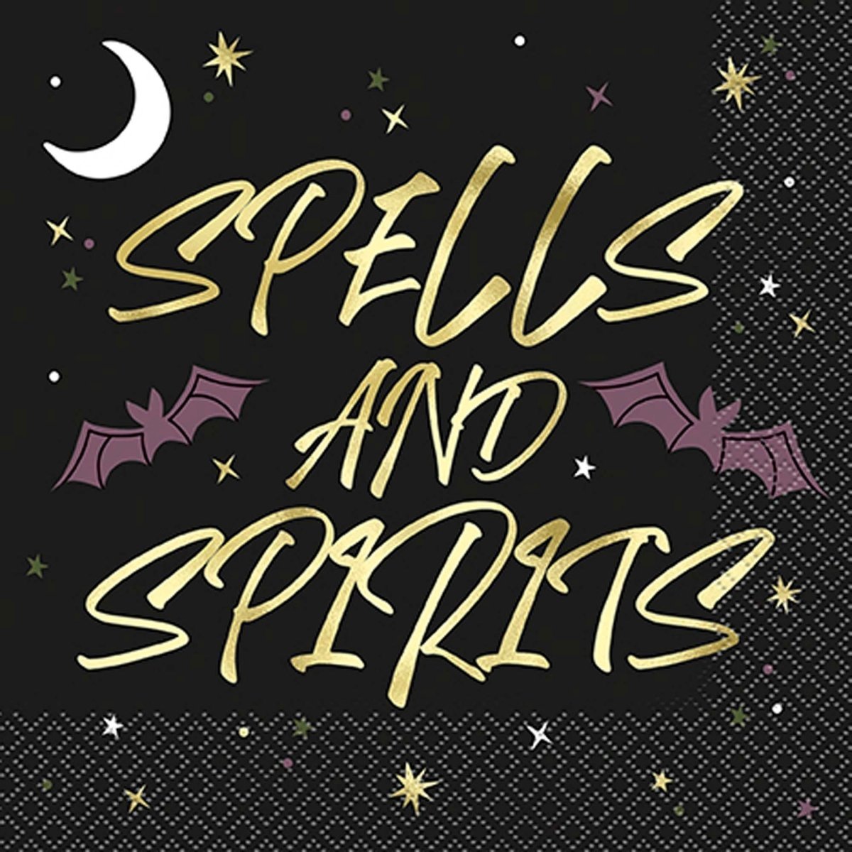 UNIQUE PARTY FAVORS Halloween Celestial Halloween Large Lunch Napkins, 16 Count