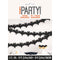UNIQUE PARTY FAVORS Halloween Iridescent Hauntings Bat Tissue Garland, 120 Inches, 3 Count
