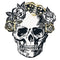 UNIQUE PARTY FAVORS Halloween Sketchy Skulls Shaped Paper Placemats, 6 Count 011179542932