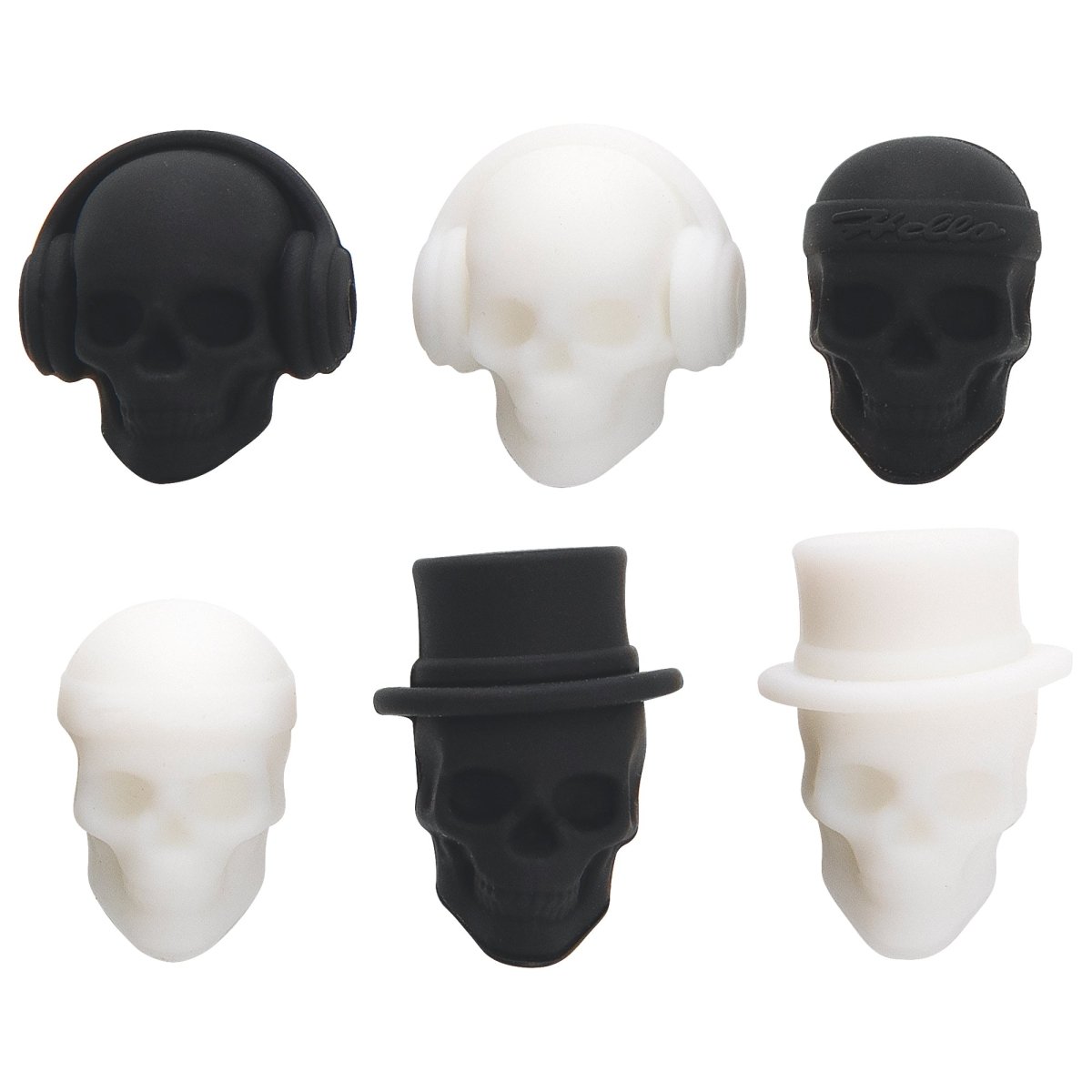 UNIQUE PARTY FAVORS Halloween Skull Drink Markers, 6 Count 011179542864