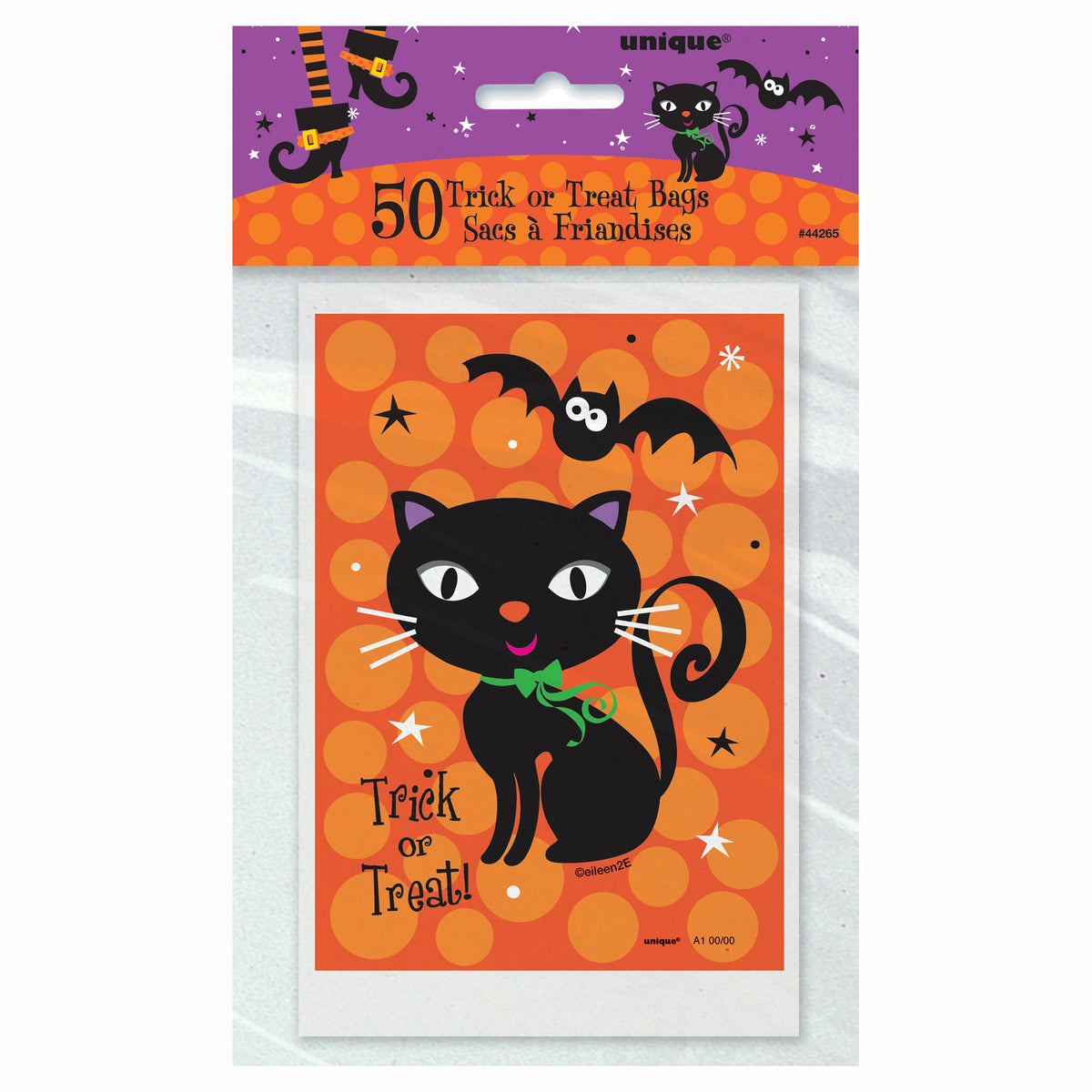 UNIQUE PARTY FAVORS Halloween Spooky Boots Treat Bags, 50 Count 011179442652