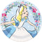 UNIQUE PARTY FAVORS Kids Birthday Alice in Wonderland Birthday Large Round Lunch Paper Plates, 9 Inches, 8 Count