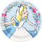 UNIQUE PARTY FAVORS Kids Birthday Alice in Wonderland Birthday Large Round Lunch Paper Plates, 9 Inches, 8 Count