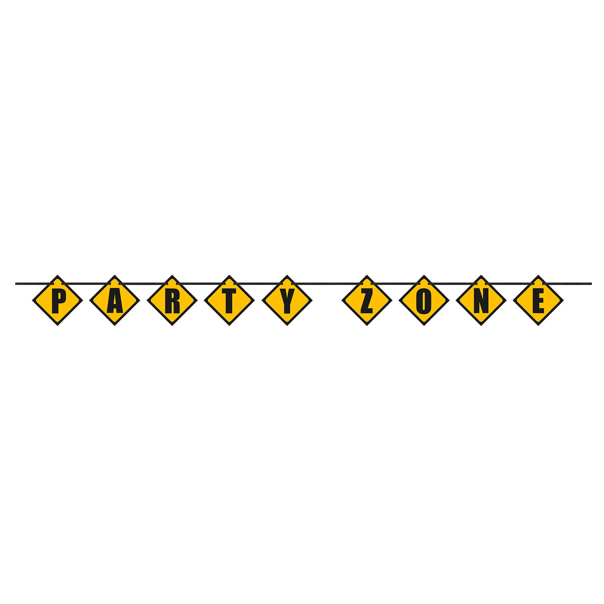 UNIQUE PARTY FAVORS Kids Birthday Big Dig Construction Birthday Paper Banner, 108 Inches, 1 Count 011179521586