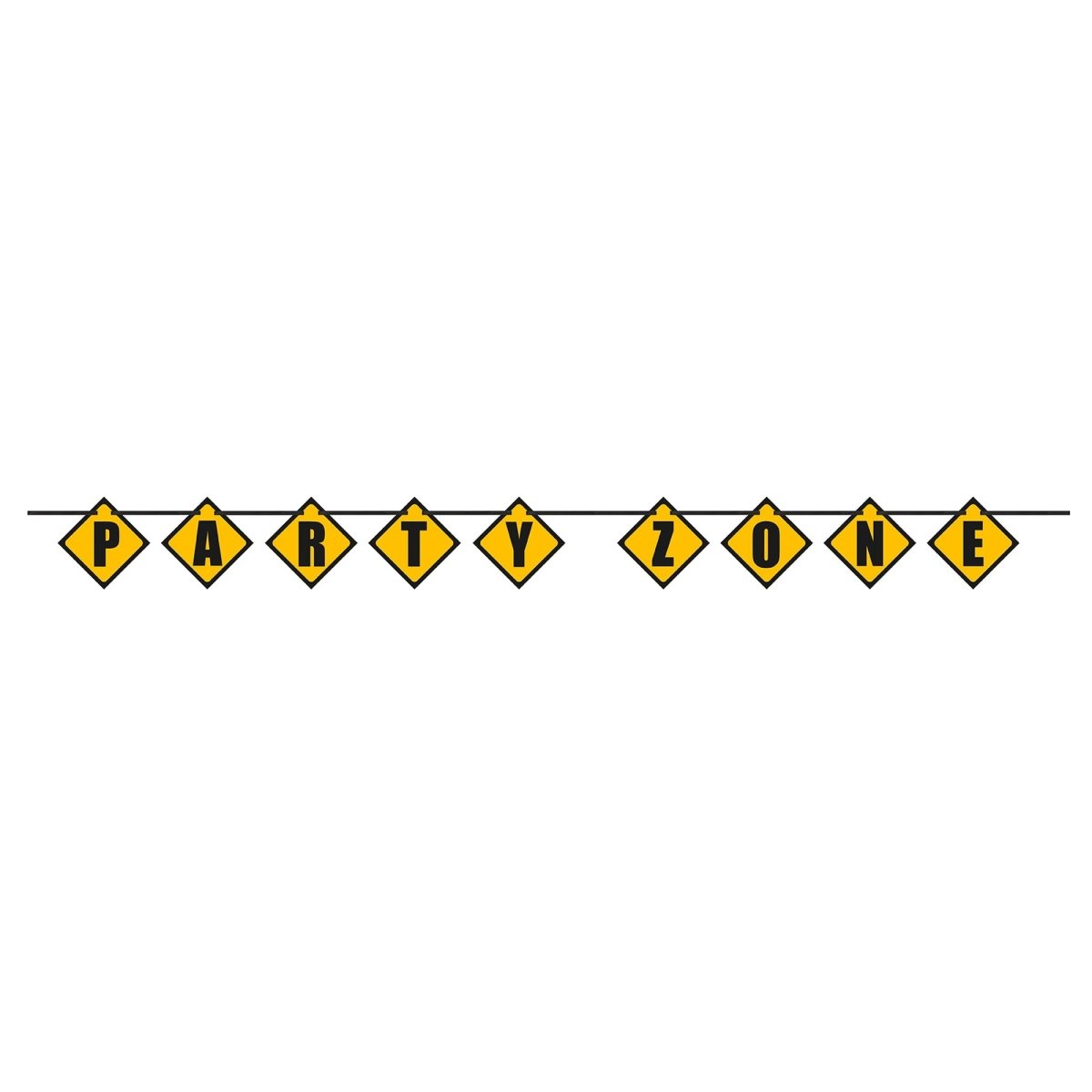 UNIQUE PARTY FAVORS Kids Birthday Big Dig Construction Birthday Paper Banner, 108 Inches, 1 Count 011179521586
