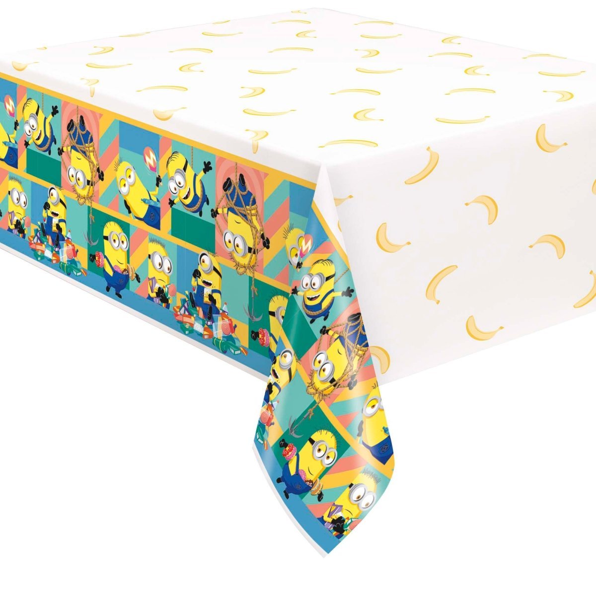 UNIQUE PARTY FAVORS Kids Birthday Despicable Me 4 Birthday Rectangular Plastic Table Cover, 54 x 84 Inches, 1 Count
