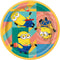 UNIQUE PARTY FAVORS Kids Birthday Despicable Me 4 Birthday Small Round Dessert Paper Plates, 7 Inches, 8 Count