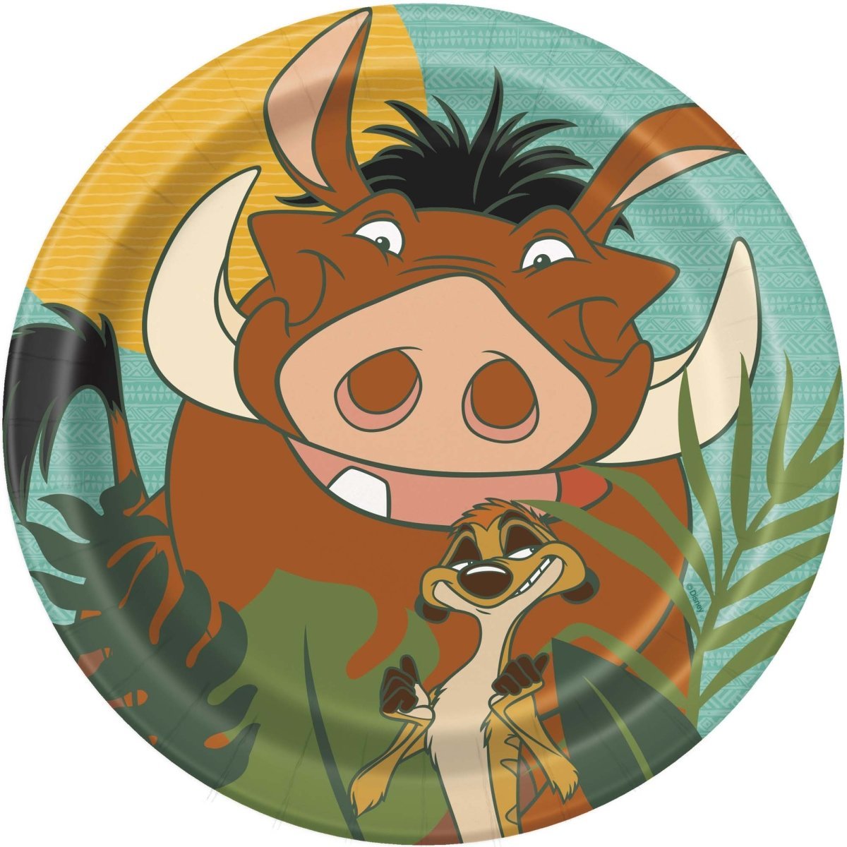 UNIQUE PARTY FAVORS Kids Birthday Disney Lion King Birthday Small Round Dessert Paper Plates, 7 Inches, 8 Count