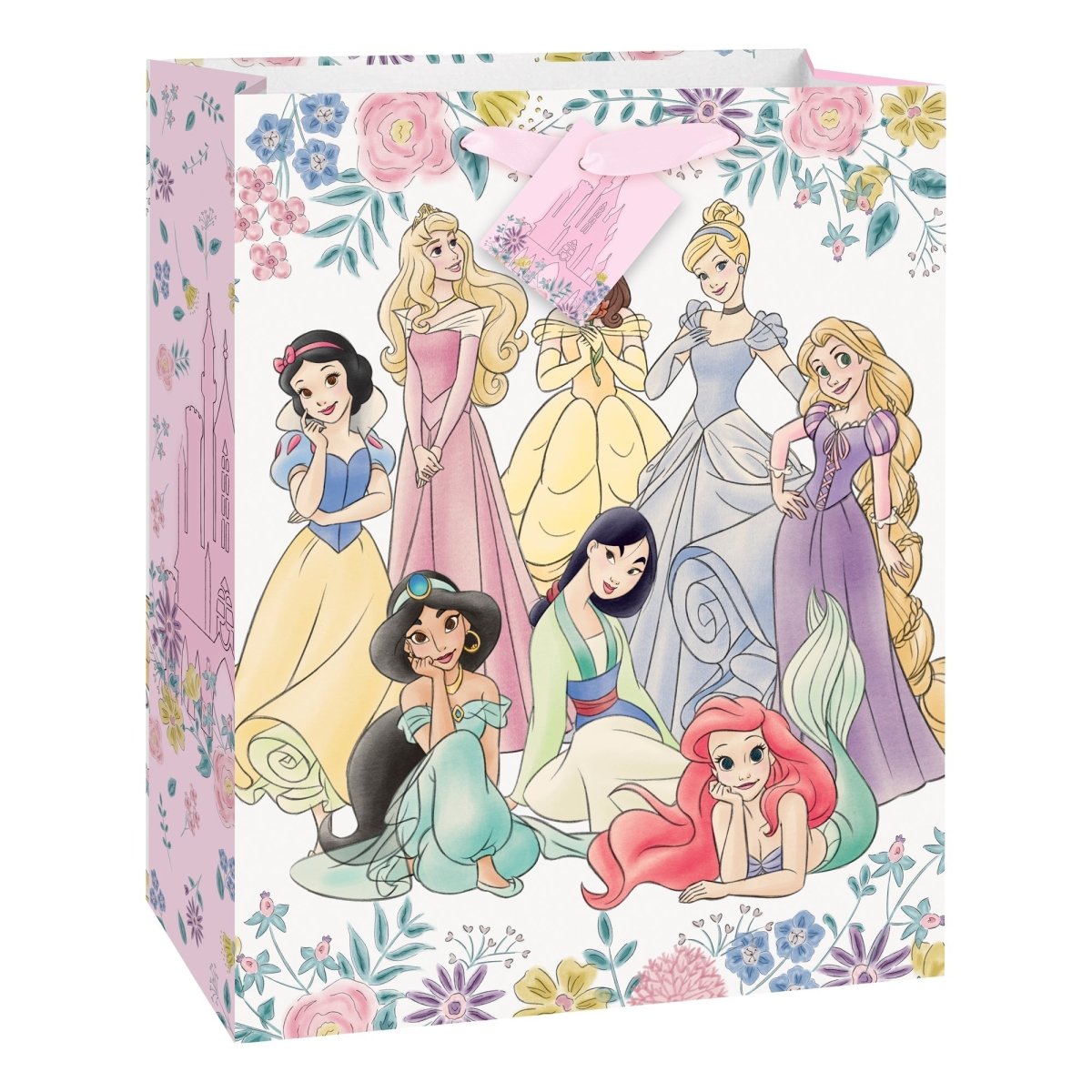 UNIQUE PARTY FAVORS Kids Birthday Disney Princesses Birthday Large Gift Bag, 1 Count 011179151684