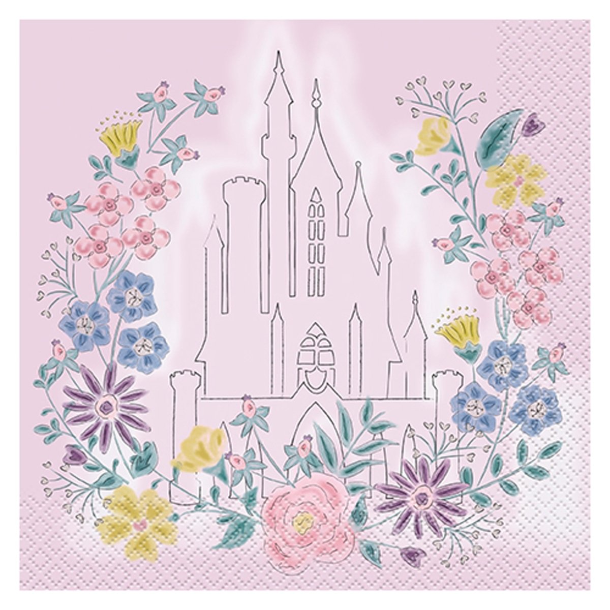 UNIQUE PARTY FAVORS Kids Birthday Disney Princesses Birthday Large Lunch Napkins, 16 Count 011179210503