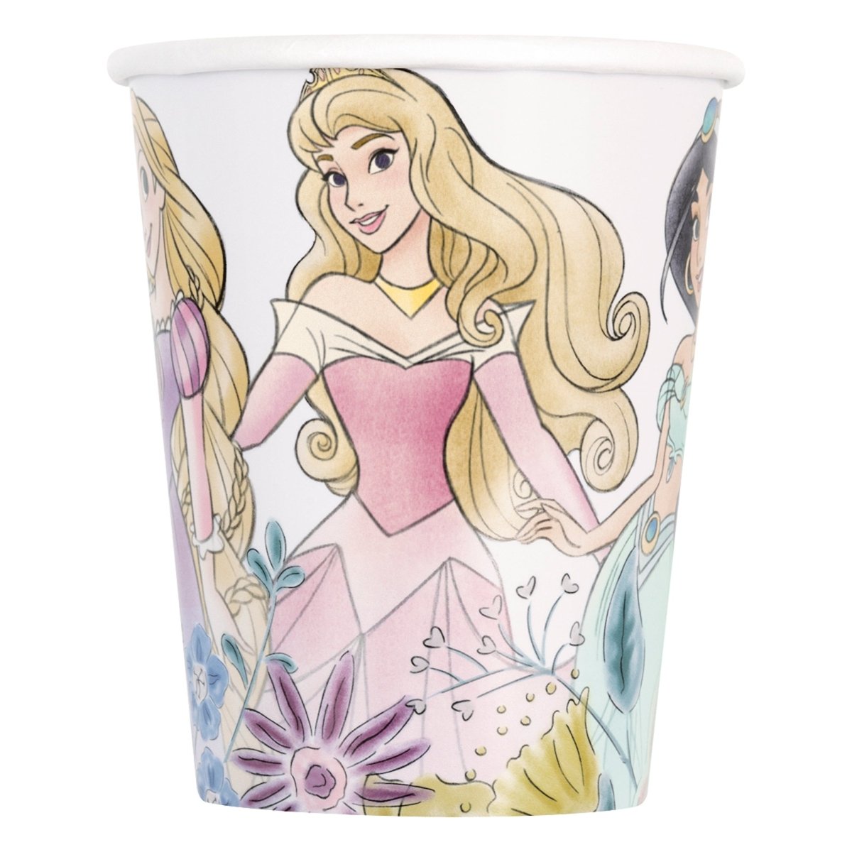 UNIQUE PARTY FAVORS Kids Birthday Disney Princesses Birthday Paper Cups, 9 Oz, 8 Count 011179151608