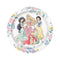 UNIQUE PARTY FAVORS Kids Birthday Disney Princesses Birthday Small Round Dessert Paper Plates, 7 Inches, 8 Count 011179210473