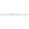 UNIQUE PARTY FAVORS Kids Birthday Disney Princesses Happy Birthday Paper Jointed Banner, 72 Inches, 1 Count 011179210367
