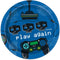 UNIQUE PARTY FAVORS Kids Birthday Gamer Birthday Small Round Dessert Paper Plates, 7 Inches, 8 Count 011179252343