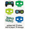 UNIQUE PARTY FAVORS Kids Birthday Gamer Birthday Temporary Tattoo Sheets, 4 Sheets, 24 Count 011179252367