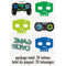 UNIQUE PARTY FAVORS Kids Birthday Gamer Birthday Temporary Tattoo Sheets, 4 Sheets, 24 Count 011179252367