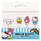 UNIQUE PARTY FAVORS Kids Birthday Hello Kitty and Friends Birthday Cupcake Picks, 24 Count