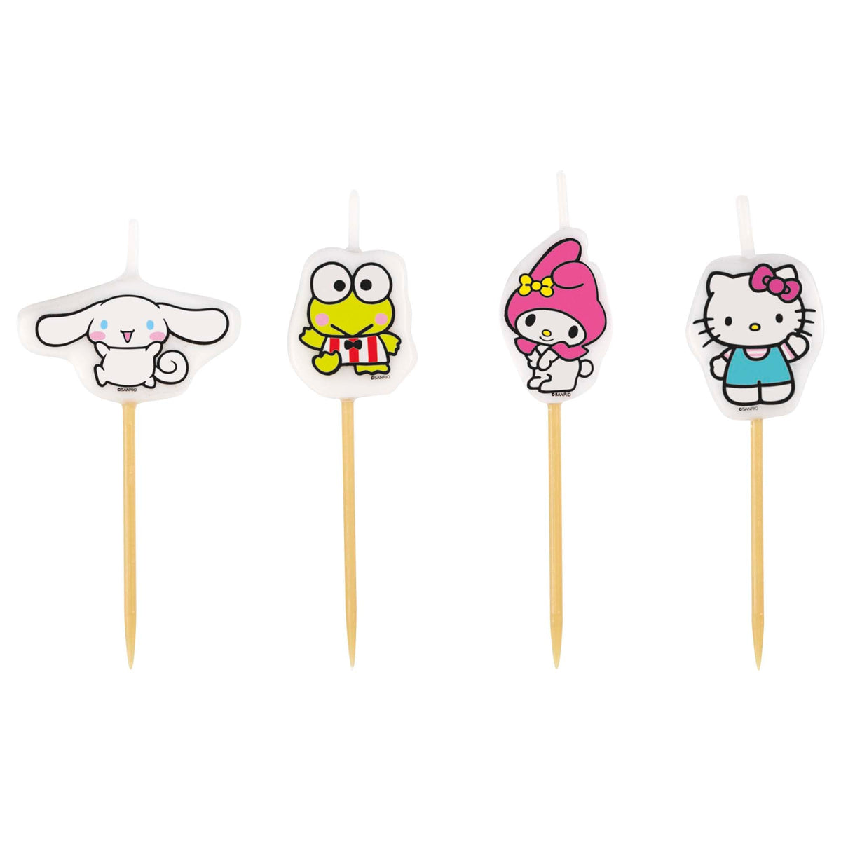 UNIQUE PARTY FAVORS Kids Birthday Hello Kitty and Friends Birthday Cupcake Picks, 24 Count