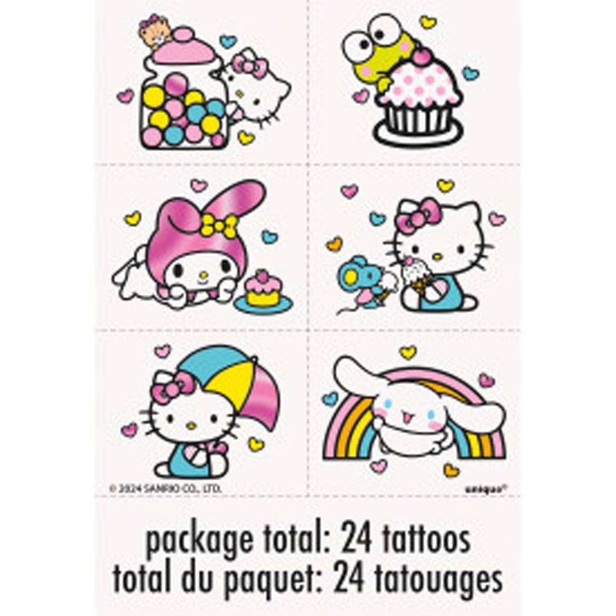 Hello Kitty and Friends Temporary Tattoo Sheets Party Expert
