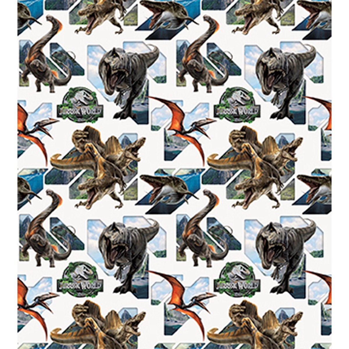 UNIQUE PARTY FAVORS Kids Birthday Jurassic World Birthday Gift Wrap, 30 x 60 Inches, 1 Count 011179154807