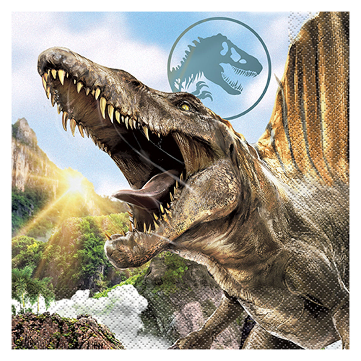 UNIQUE PARTY FAVORS Kids Birthday Jurassic World Birthday Large Lunch Napkins, 16 Count 011179154388