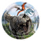 UNIQUE PARTY FAVORS Kids Birthday Jurassic World Birthday Large Round Lunch Paper Plates, 9 Inches, 8 Count 011179154289