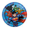 UNIQUE PARTY FAVORS Kids Birthday Justice League Small Round Dessert Paper Plates, 7 Inches, 8 Count 011179499649