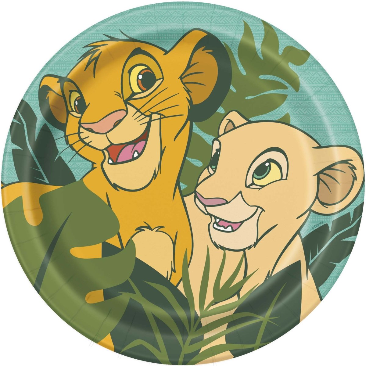 UNIQUE PARTY FAVORS Kids Birthday Lion King Birthday Large Round Lunch Paper Plates, 9 Inches, 8 Count