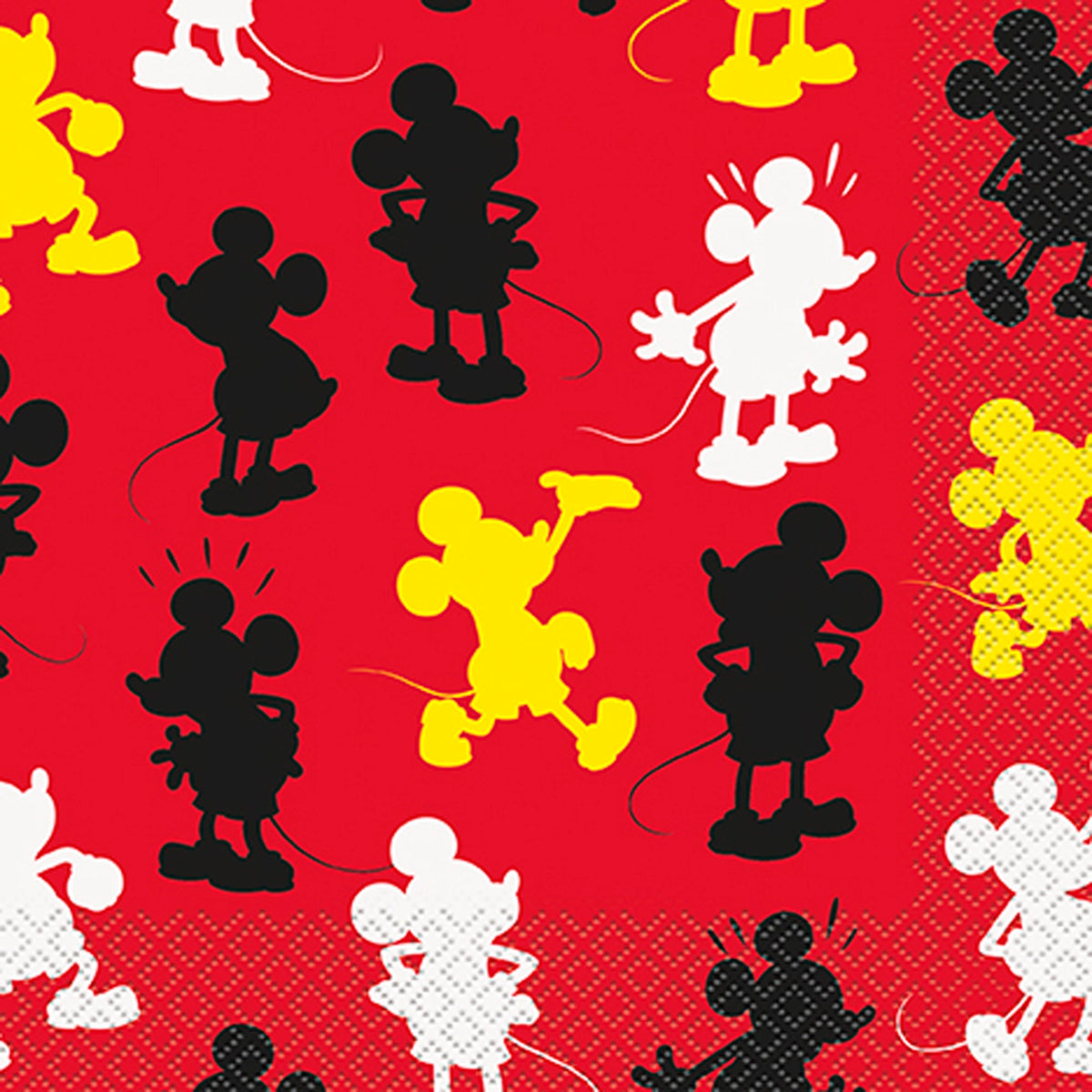 UNIQUE PARTY FAVORS Kids Birthday Mickey Mouse Birthday Large Lunch Napkins, Disney, 16 Count 011179784820
