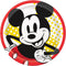 UNIQUE PARTY FAVORS Kids Birthday Mickey Mouse Birthday Large Round Lunch Paper Plates, Disney, 9 Inches, 8 Count 011179784851