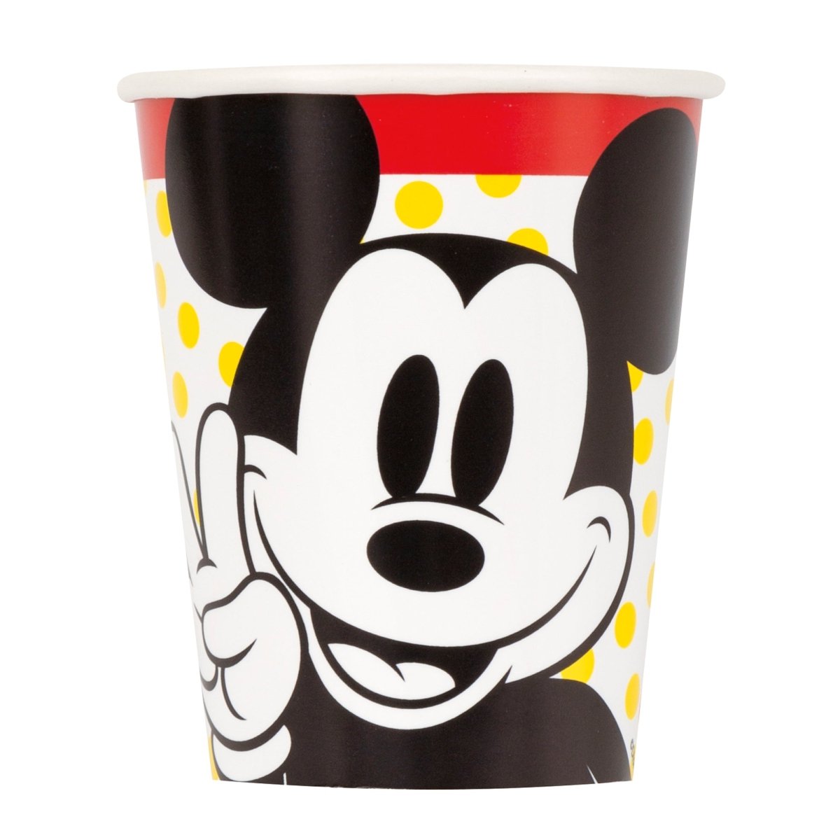 UNIQUE PARTY FAVORS Kids Birthday Mickey Mouse Birthday Paper Cups, Disney, 9 Oz, 8 Count 011179234363
