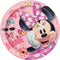 UNIQUE PARTY FAVORS Kids Birthday Minnie Mouse Birthday Large Round Lunch Paper Plates, Disney, 9 Inches, 8 Count 011179792351