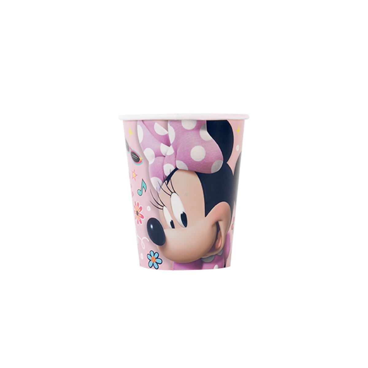 UNIQUE PARTY FAVORS Kids Birthday Minnie Mouse Birthday Paper Cups, Disney, 9 Oz, 8 Count 011179792368